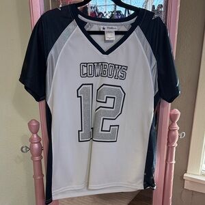 NFL Cowboys Women's Jersey - Black and White